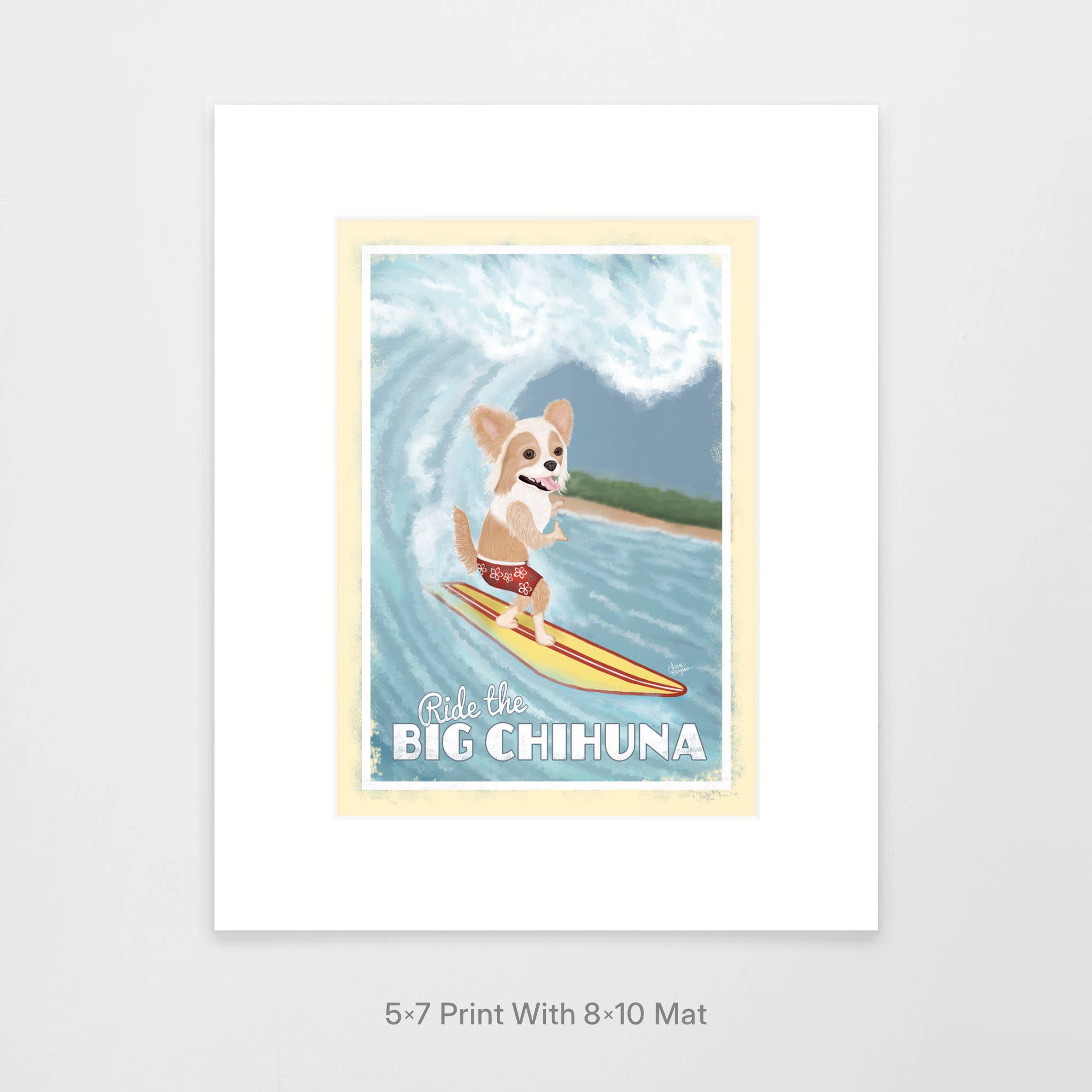 Laura Bergsma Studio – Engroshandel Kunsttryk – Chihuahua Hundekunsttryk, Den store Chihuna0