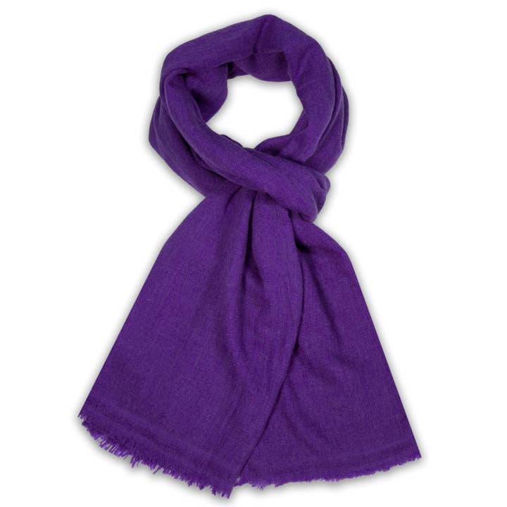 BNB Crafts Inc. - Vente Écharpe – femme - Écharpe en cachemire de couleur - Violet