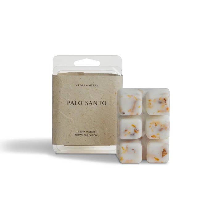 Fondants de cire parfumés au Palo Santo naturel | 6 cubes pour la vente par Cedar and Myrrh