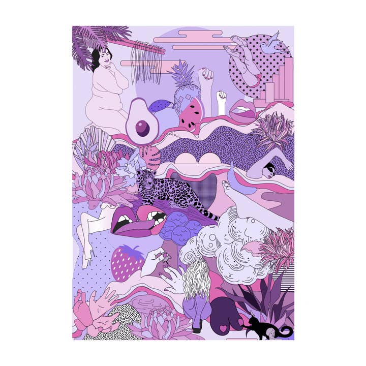 Playground Risography Poster for wholesale by Erostick