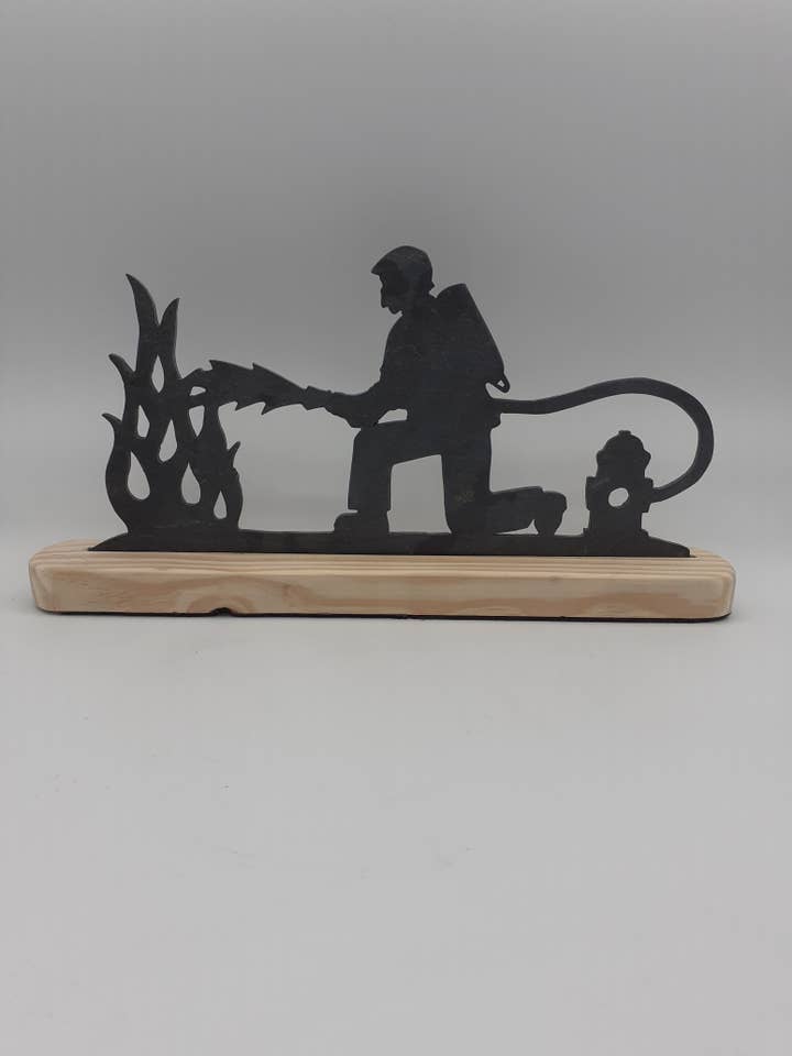 Feuerwehr-Soldat 29x14cm für den Großhandel von L'Ardoise Originale