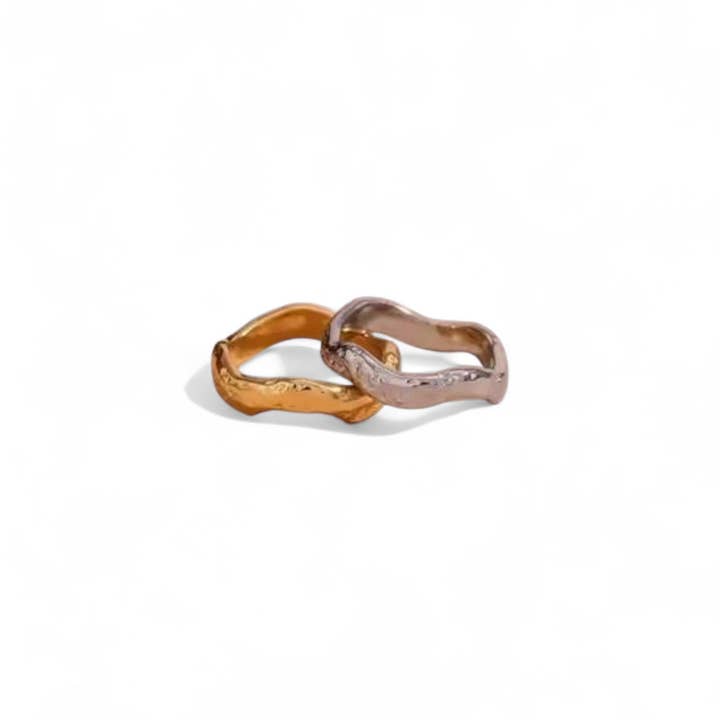 Jenny Be Free - Wholesale Band/Stacked Ring - Ring: Wavy Organic