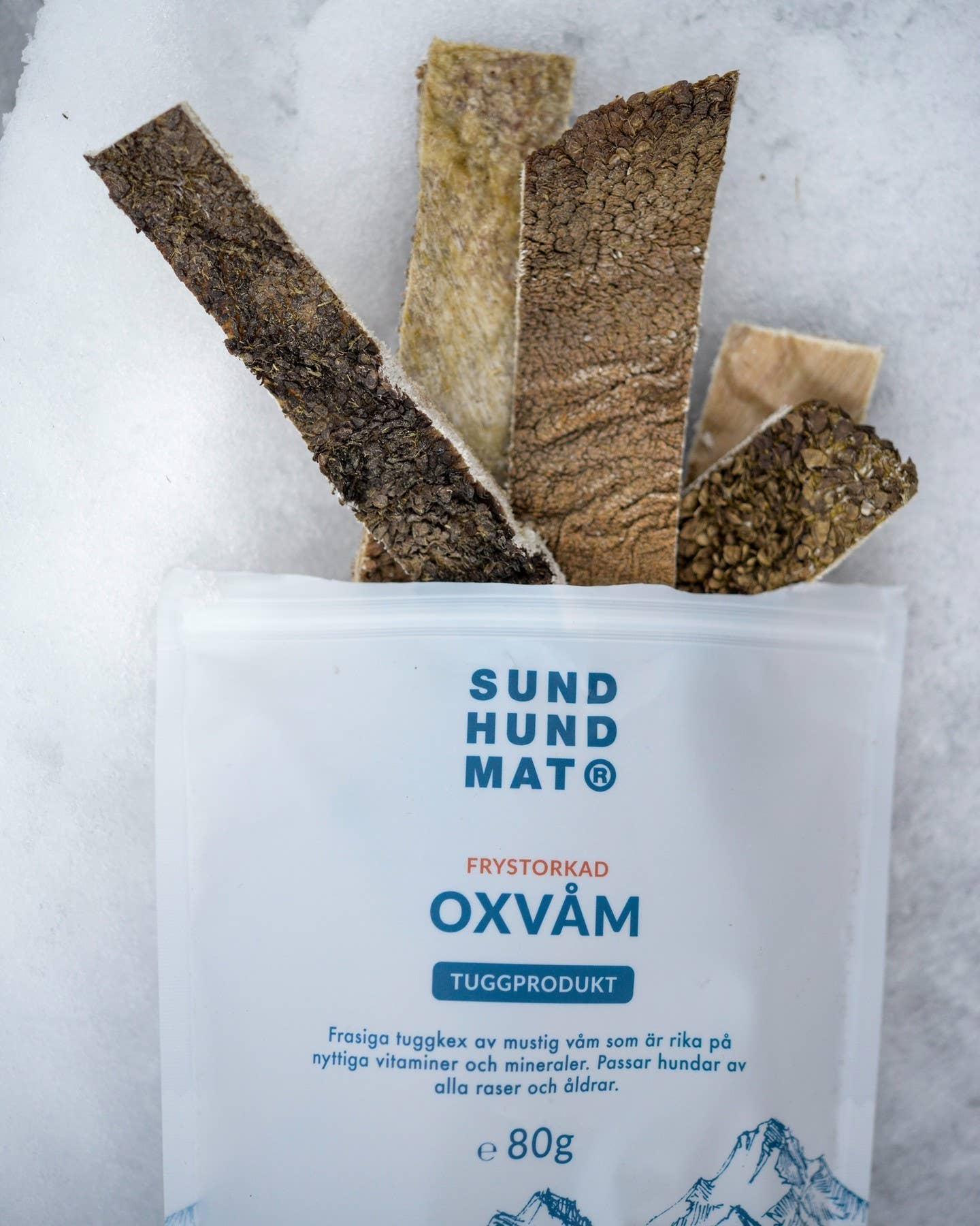 Sund Hundmat - Wholesale Pet Treats - Dog - Freeze-dried Oxvam 80g1