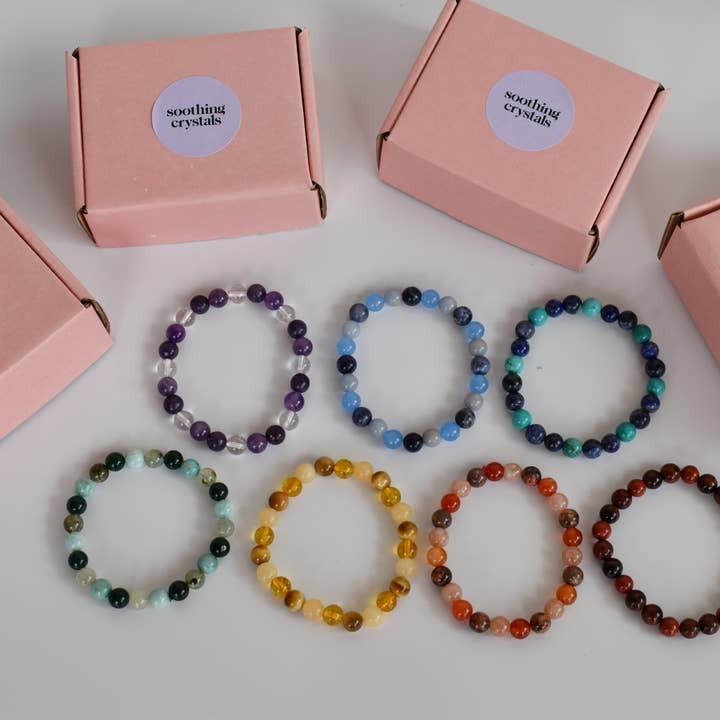 Soothing Crystals - Wholesale Beaded bracelet - Healing Bracelets | SACRAL Chakra | Gemstone Bracelets 4
