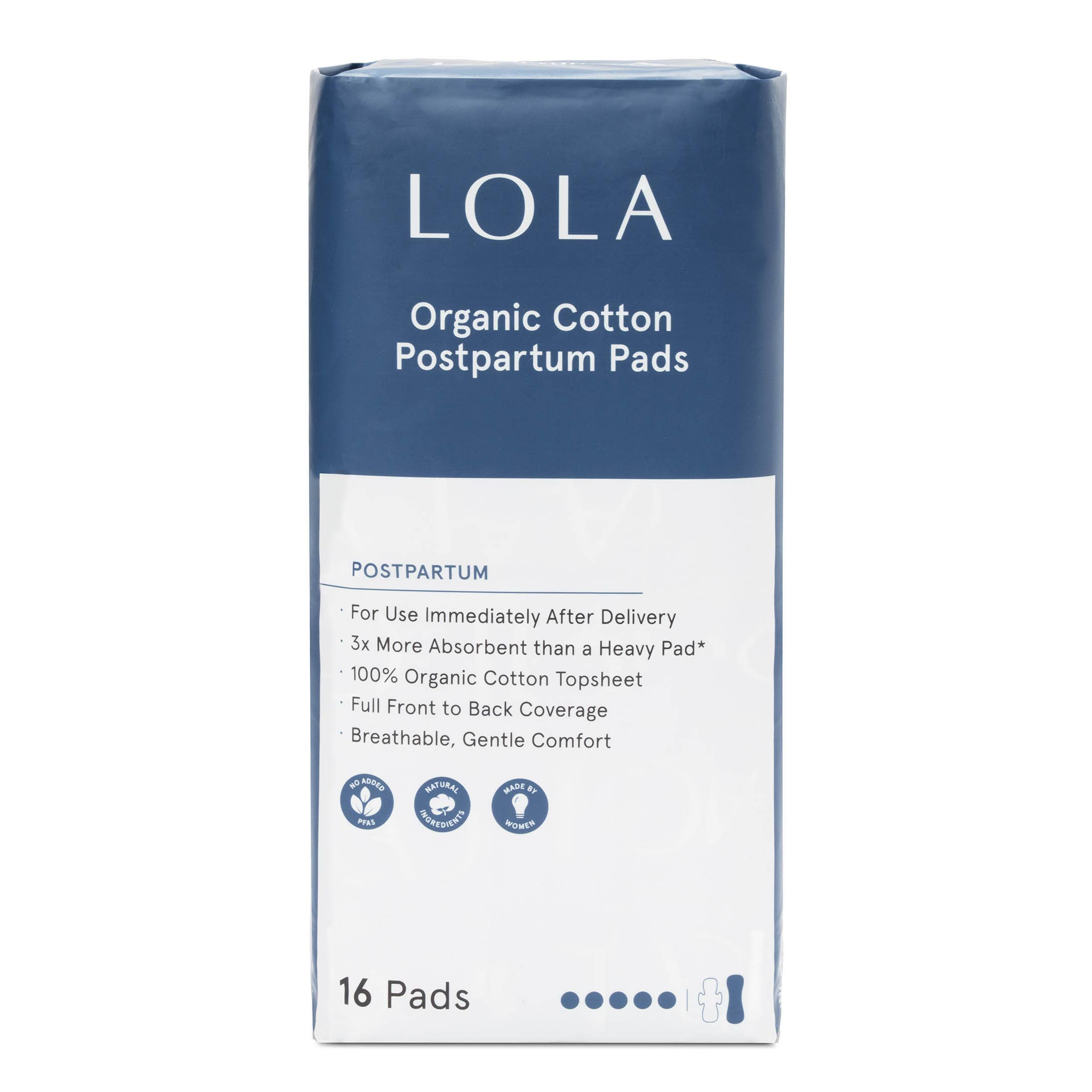 LOLA - Vente Protections menstruelles/serviettes hygiéniques - Serviettes hygiéniques post-partum biologiques0
