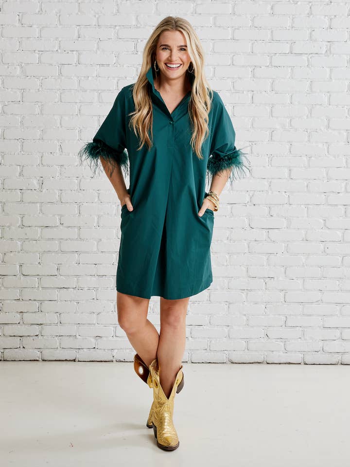 Caryn Lawn - Wholesale Dress - Women's - Heather Feather Dress