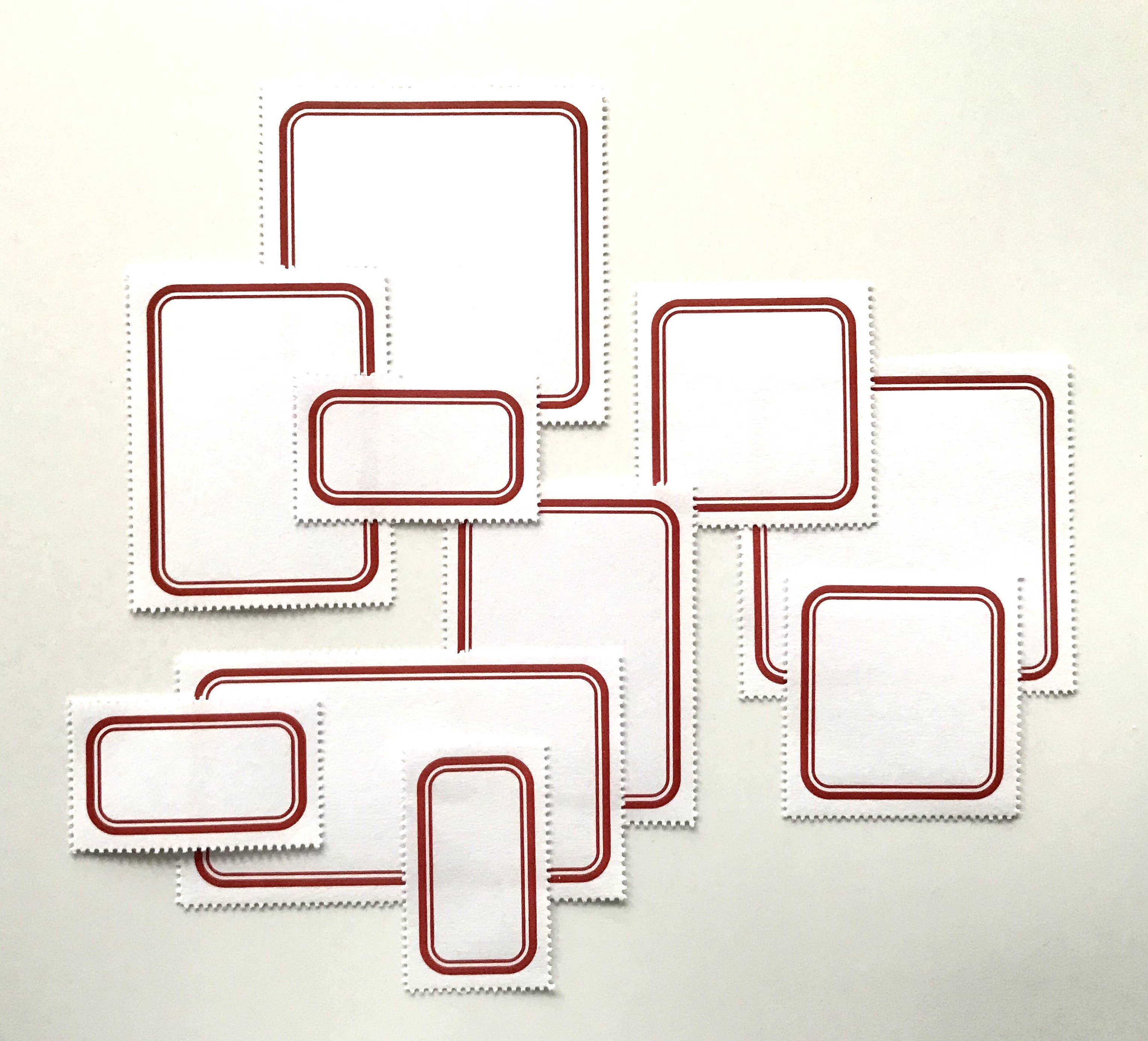 The Portland Stamp Company - Wholesale Gift Tag Label - Blank Labels — Classic, Red11