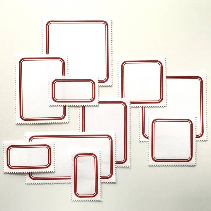 The Portland Stamp Company - Wholesale Gift Tag Label - Blank Labels — Classic, Red11
