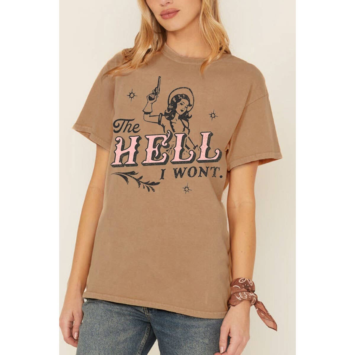 HRTandLUV - Wholesale Screen Printed T-Shirt - Women's - THE HELL I WONT MINERAL GRAPHIC TEE4