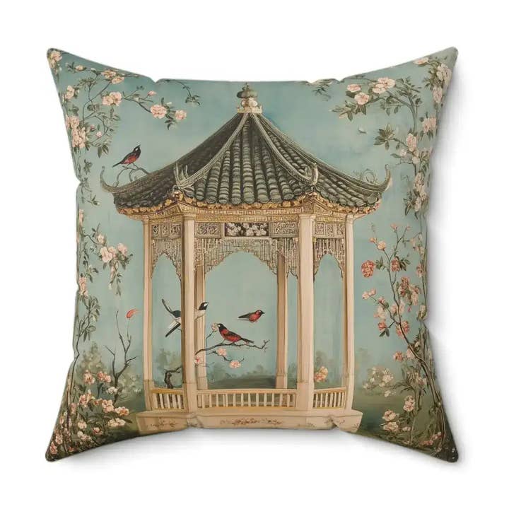 Orientalischer Gartenpavillon Zierkissen für den Großhandel von Maia Homes