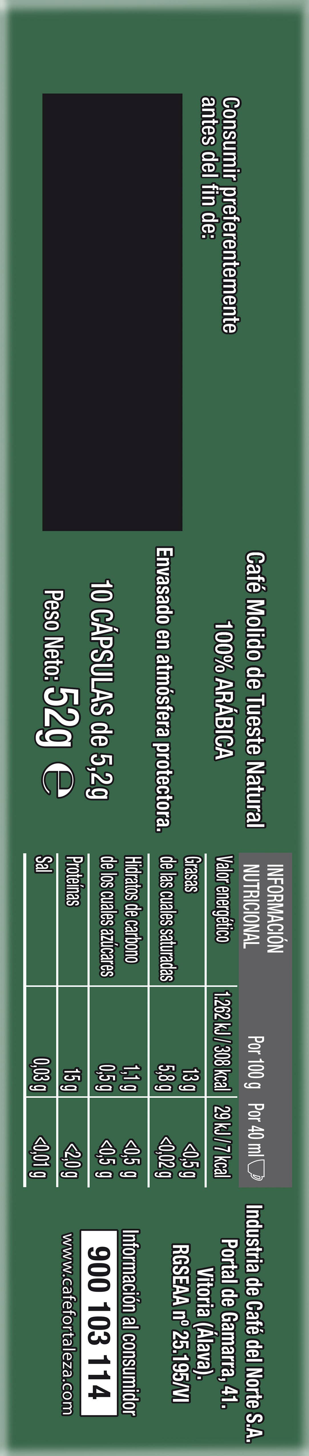 Café Fortaleza - Wholesale Instant Coffee/Espresso - Platinium Ethiopia compatible capsules Nespresso 8x10cap3