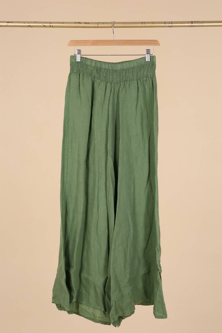 la maison des fibres naturelles - Wholesale Pants - Women's - Flared linen trousers 66031 100%LINEN25