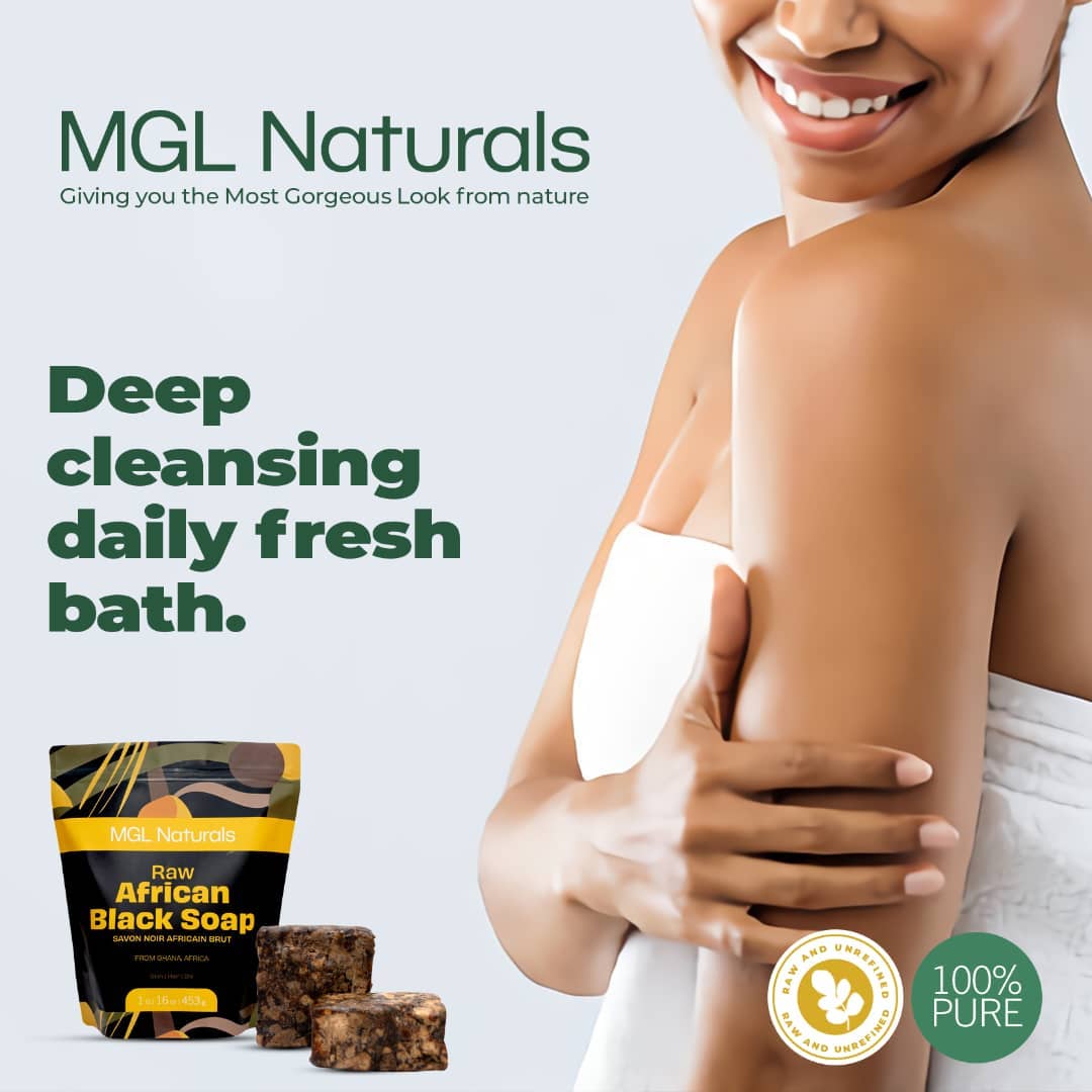 MGL Naturals - Wholesale Bar Soap - Raw African Black Soap10