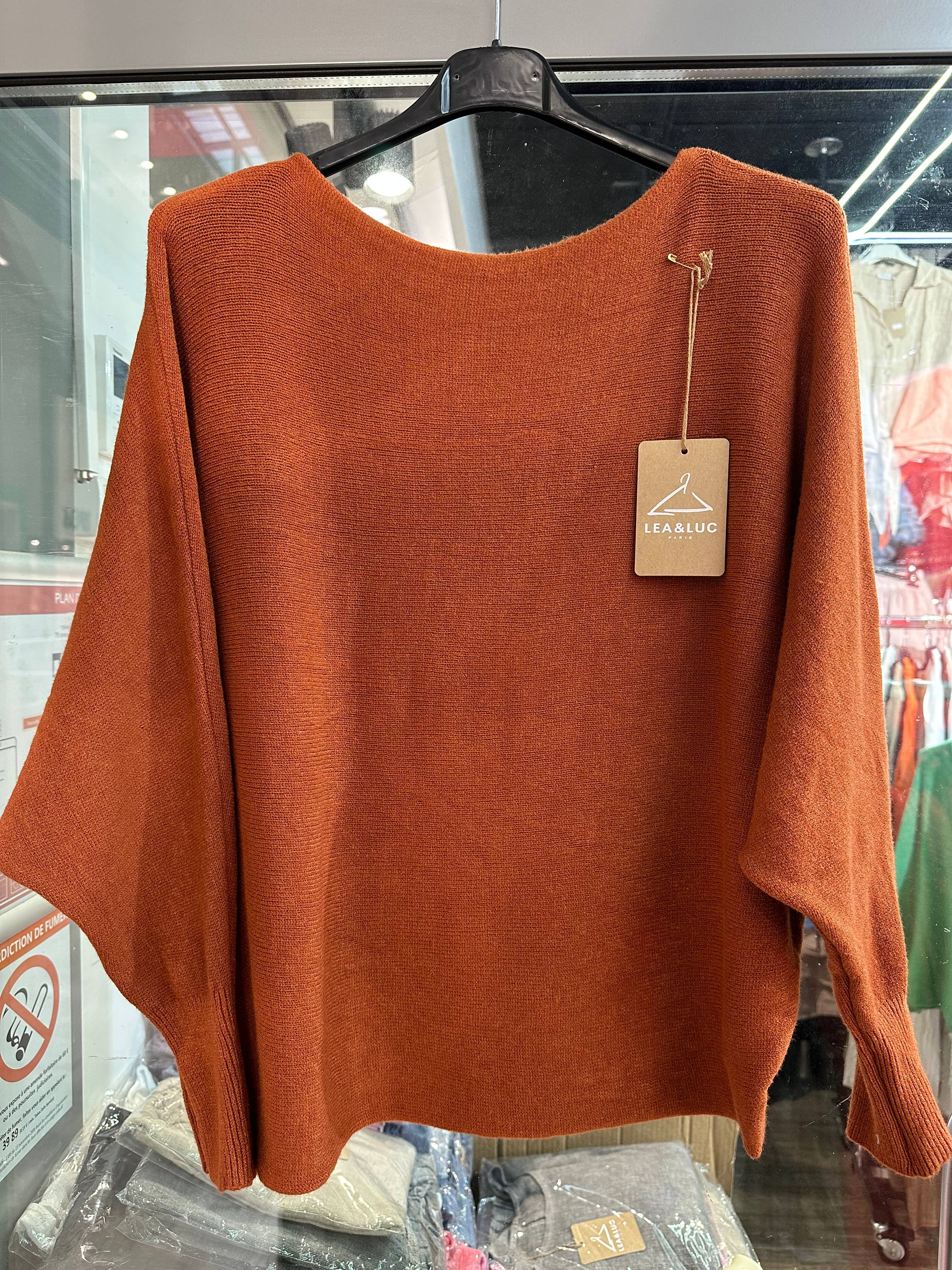 LÉA & LUC - Vendita all'ingrosso Maglione tricot - Donna - Maglione con maniche a pipistrello REF. 0099116