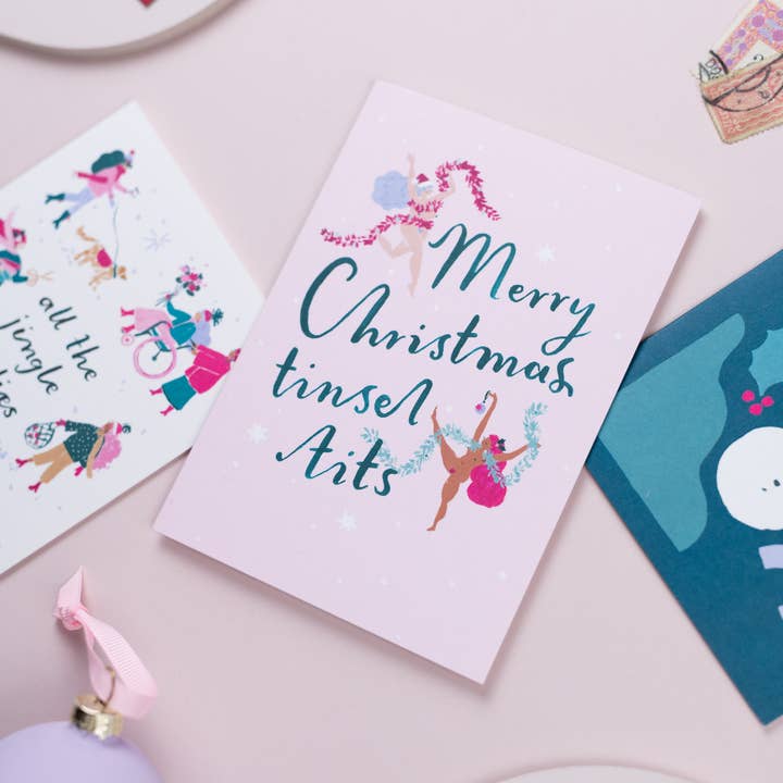 Sister Paper Co. – wholesale Christmas card – Tinsel Tits Christmas Card | Funny Christmas Card | Feminist3
