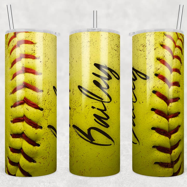 Aanpasbare sublimatietumbler van 20 oz voor softbal voor wholesale door Twisted T Creations