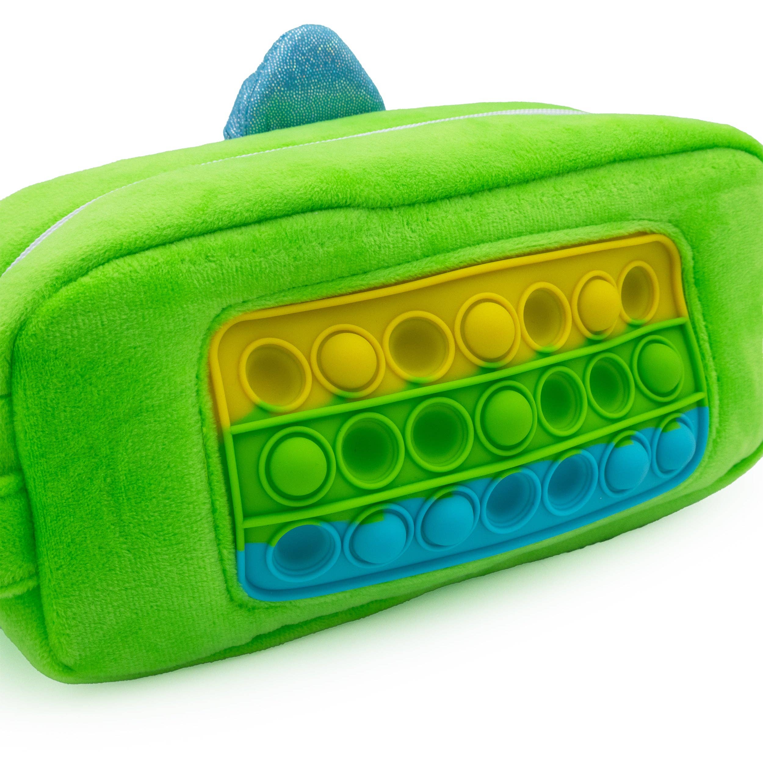 Robert Frederick Ltd – wholesale Pencil case/pouch – Dinosaur Plush Pencil Case – Soft Zip-Up Storage for Kids3
