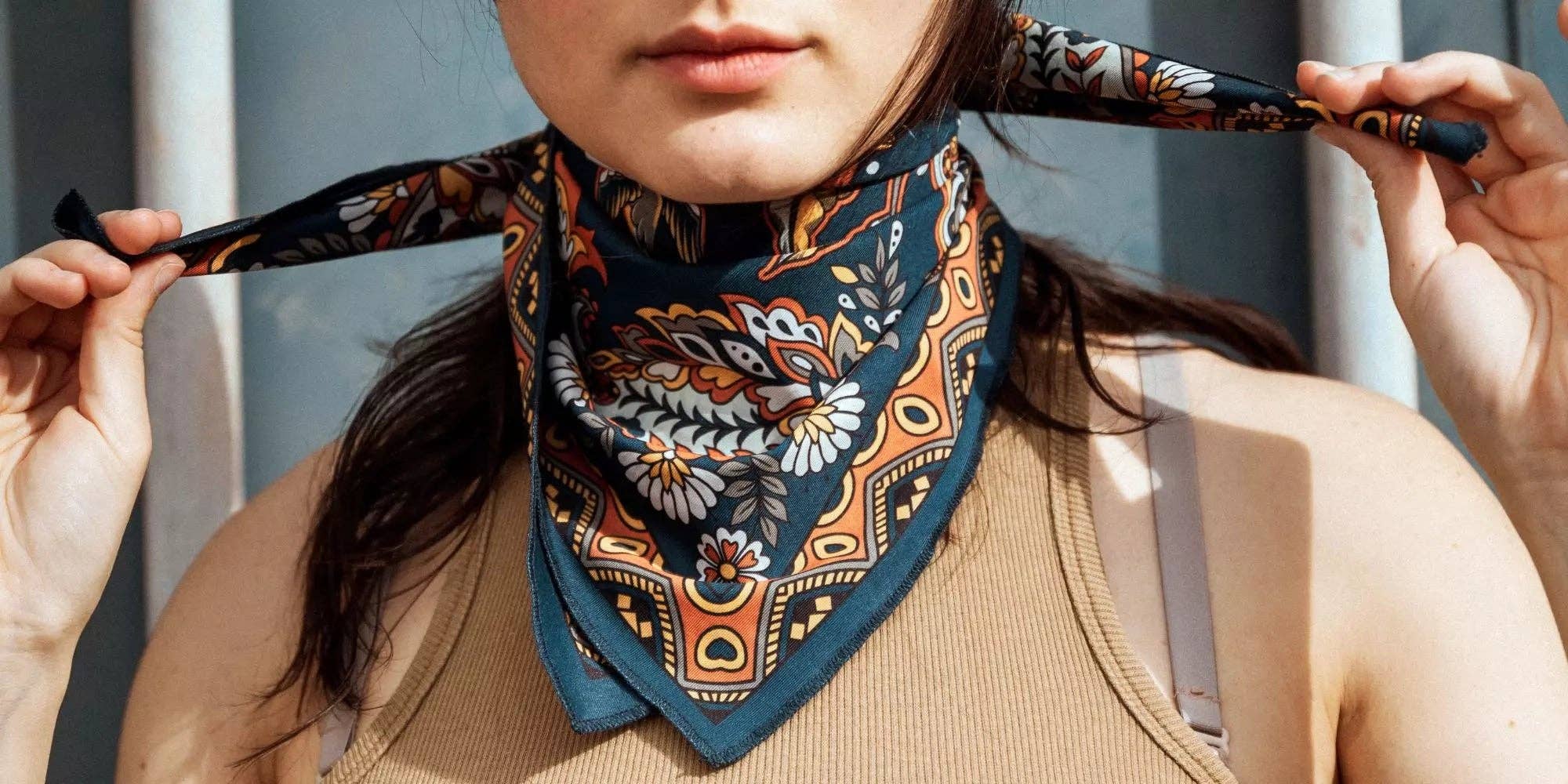 WILDUST - Vendita all'ingrosso Sciarpa - Donna - Sciarpa Moto Nomad - Stile Bohemien e Spirito Avventuroso5