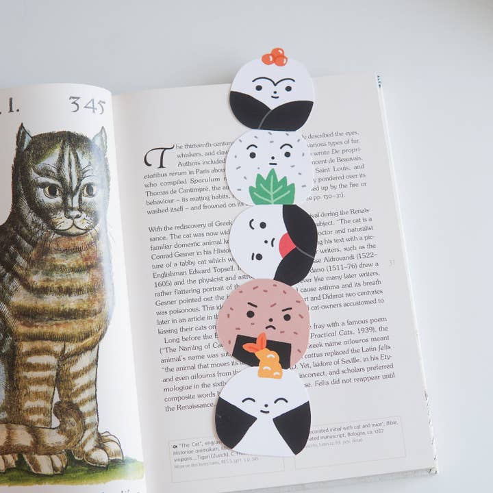 Onigiri Stack Bookmark for wholesale by Megan Wang