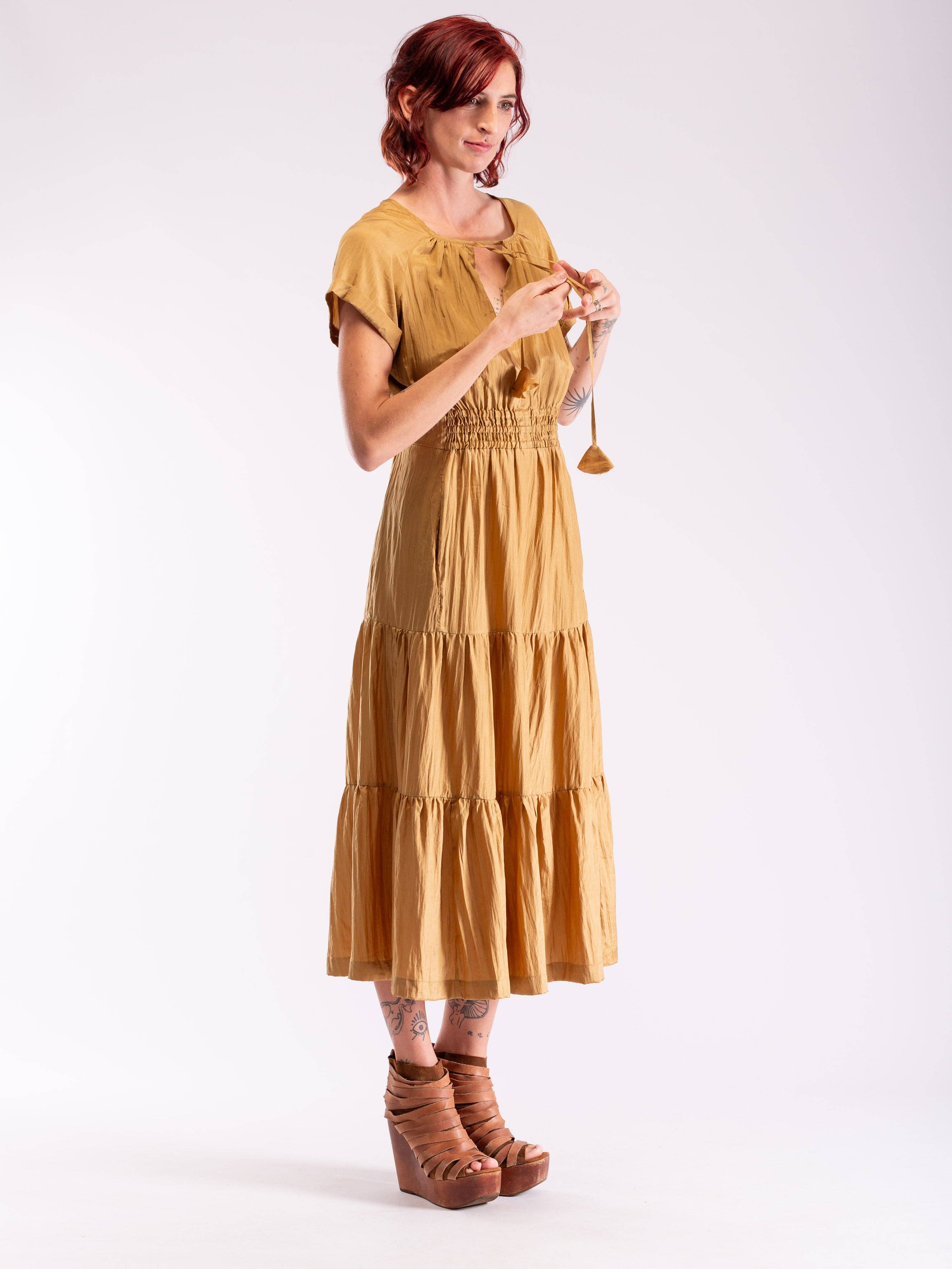 TABOO FASHION - Wholesale Dress – Women's - Amber pure silk dress9