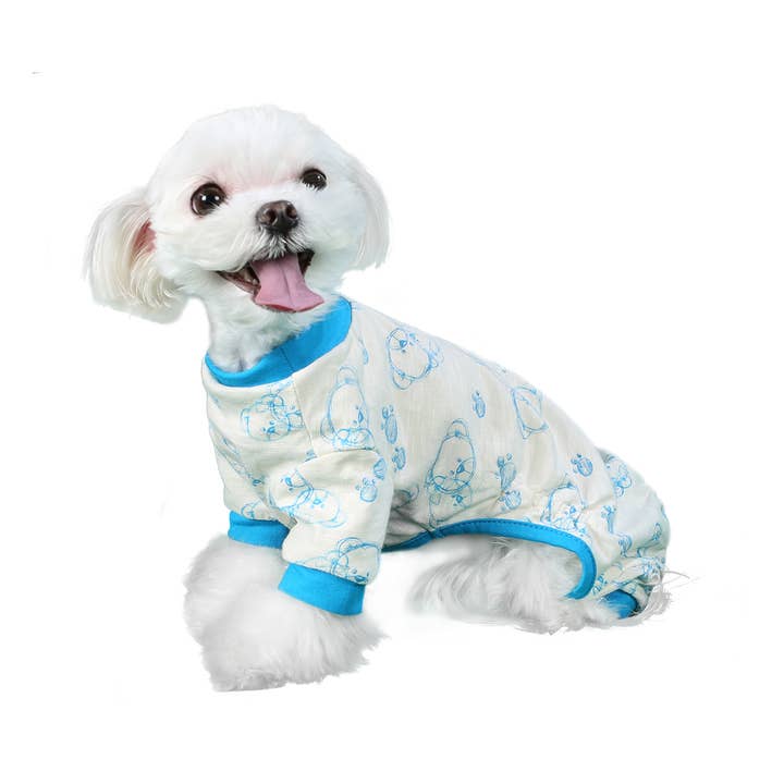 Pooch Outfitters - Wholesale Pet Pajamas - Dog - Blue Milo Pajama1