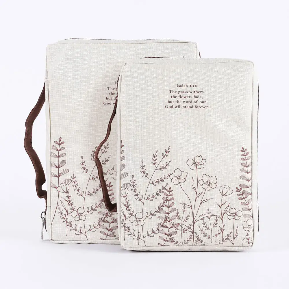 Swanson Christian Products - Wholesale Bible Cover - Bible Cover Canvas Isaiah 40:8 L2