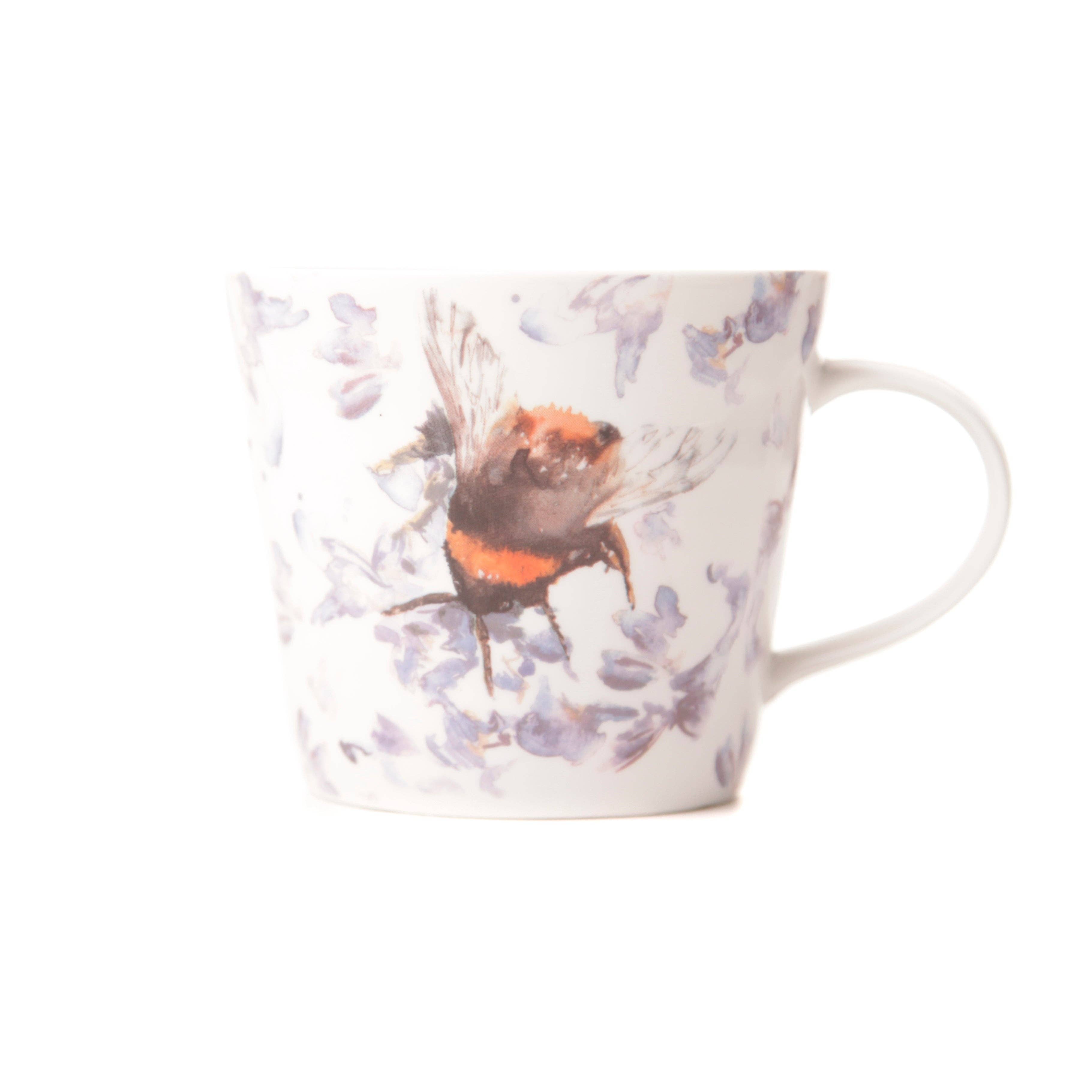 Meg Hawkins Art – wholesale Coffee mug – 'The Orchard' Bee Design Bone China Mug0