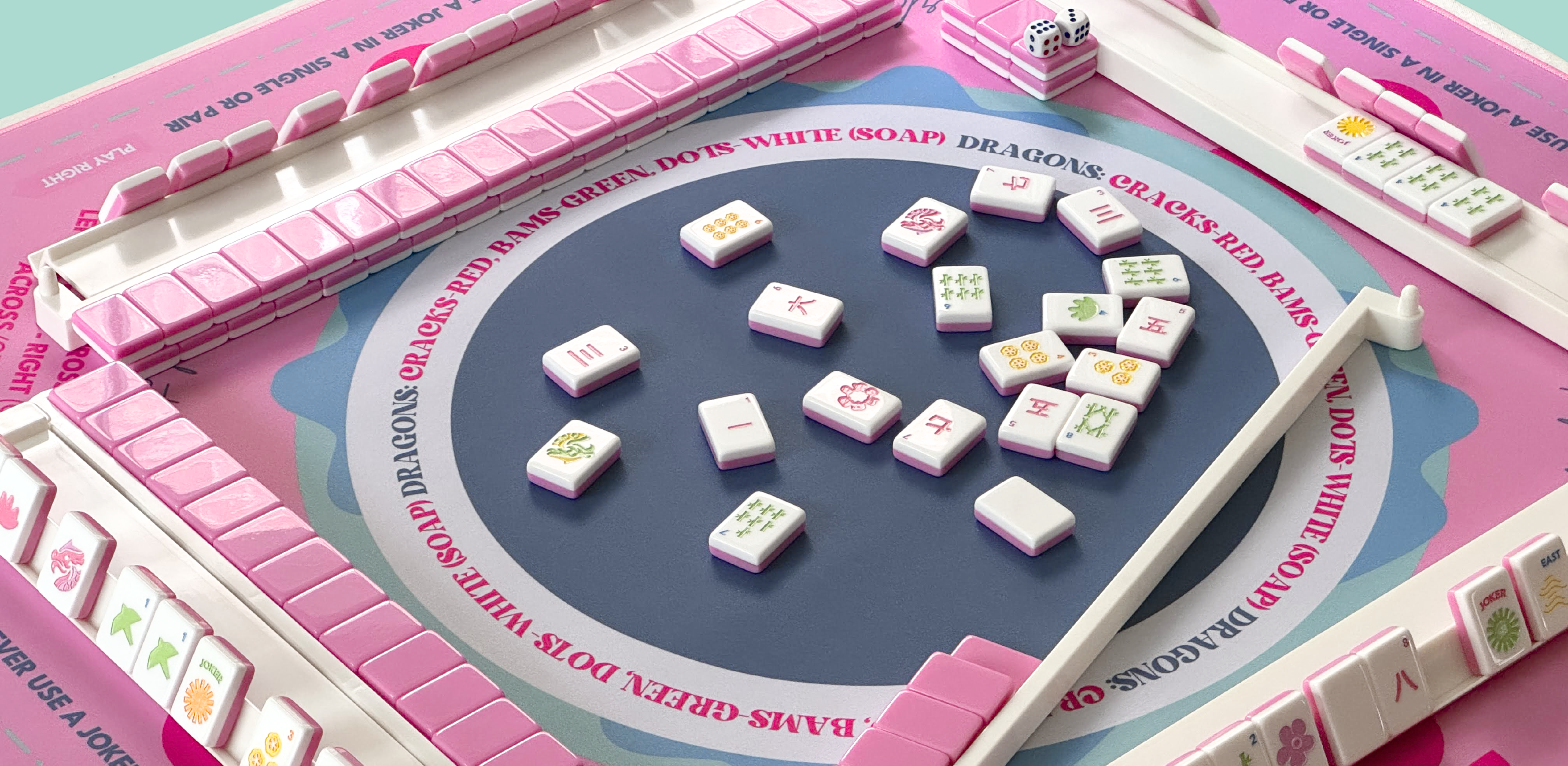 Morningside Mahjong - Wholesale Board Game - Magnolia Mahjong Neoprene Charleston Learning Mat8