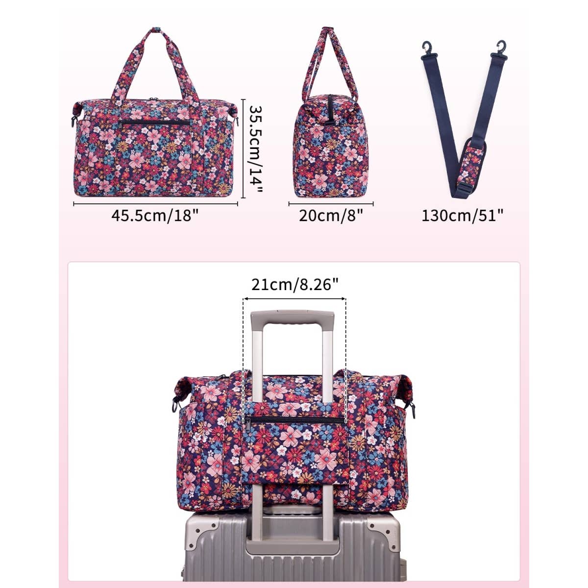 wandf – Großhandel Weekender-Tasche – Unisex – Gesteppte Schultertaschen Flugzeug Reisetasche Unter Sitz Tasche41