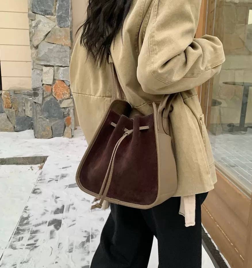 Sook Stainable - Wholesale Draagtas - Dames - Schoudertas met trekkoord van volnerfleer13