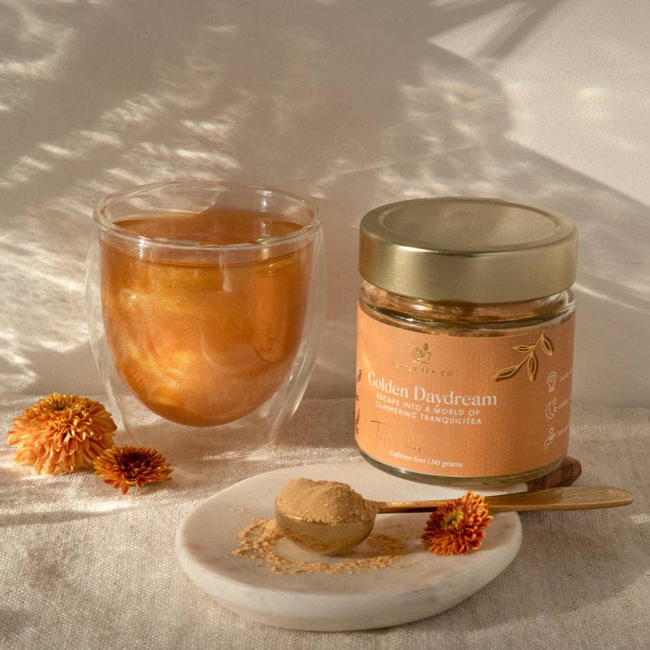 Better Tea Co. - Vendita all'ingrosso Tè sfusi - Sogno Dorato (tè infuso con glitter commestibili)4