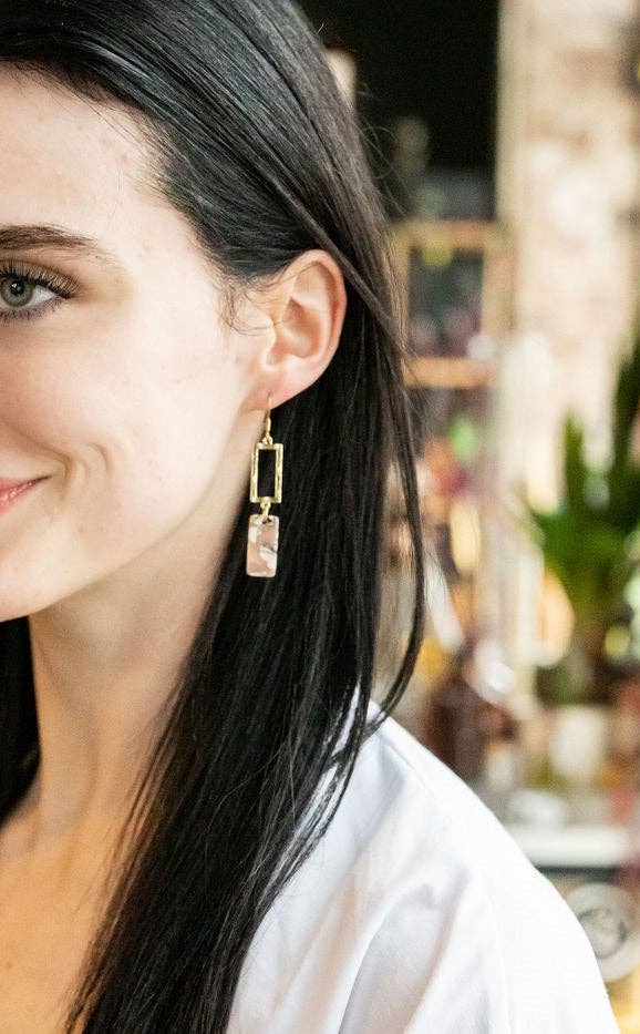 Spiffy & Splendid - Vente Boucles d'oreilles pendantes - Boucles d'oreilles Raya - Grès // Bijoux, Automne1