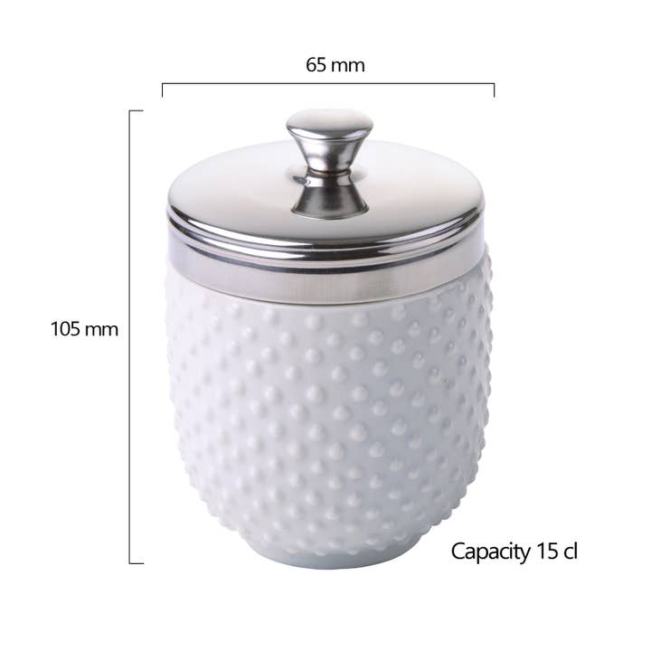 The DRH Collection BV - Wholesale Egg Cup/Holder - Dotted Egg Coddler White3