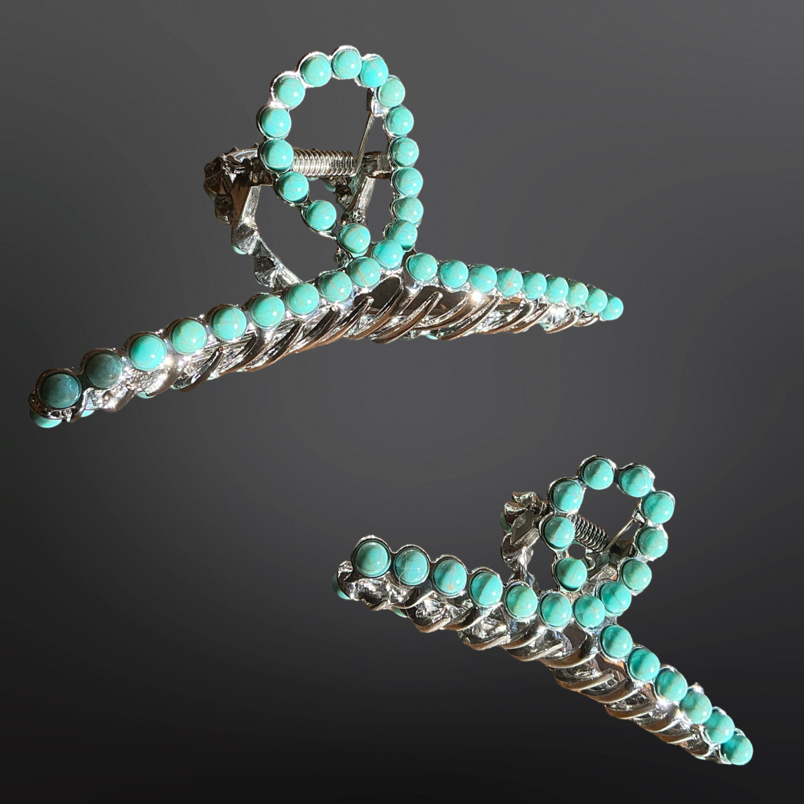 Westrian International - Wholesale Hair Clip - Women's - Faux Turquoise Claw Clip - Western Hair Clip6