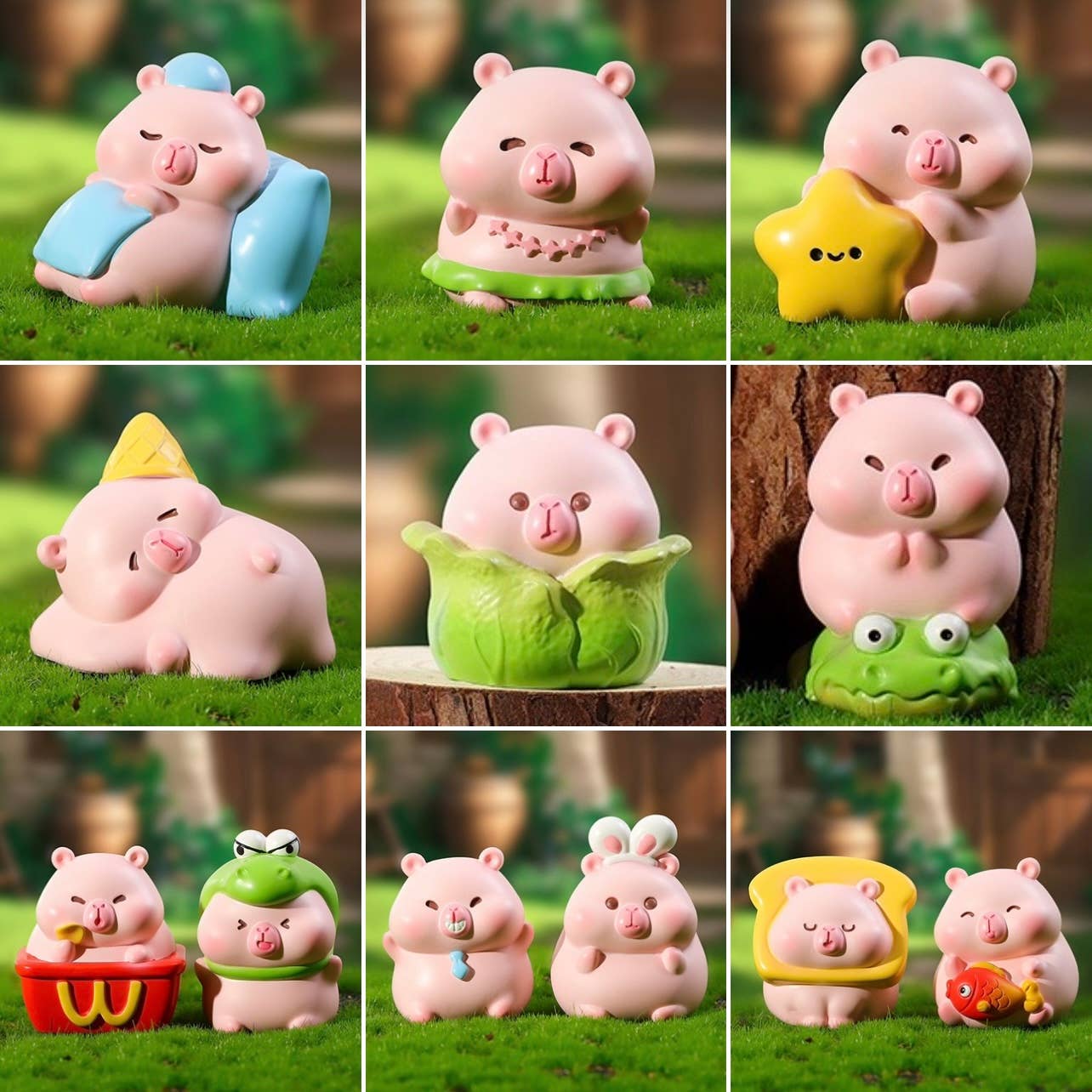 BCmini - Wholesale Decorative Figurine - 71280 Pink Capybara Blind Box-1238