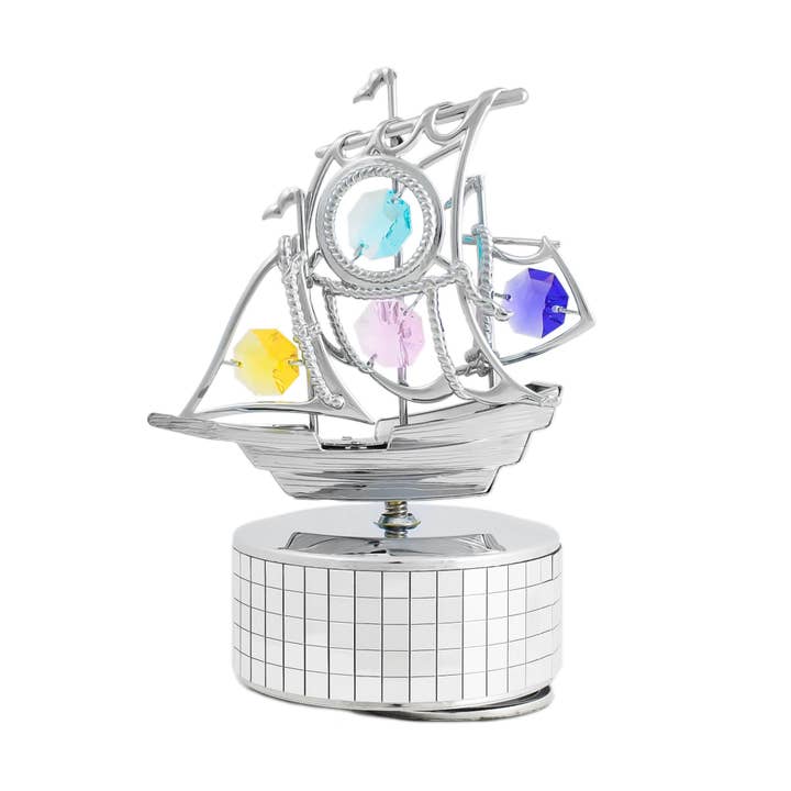 Boîte à musique Pirate Ship Mirror pour la vente par Mascot International, Inc.