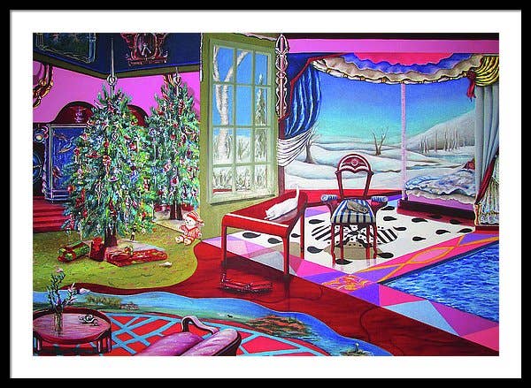 Sharon Tatem Fashion LLC - Wholesale Painting/Drawing - Christmas Painting - Framed Print32