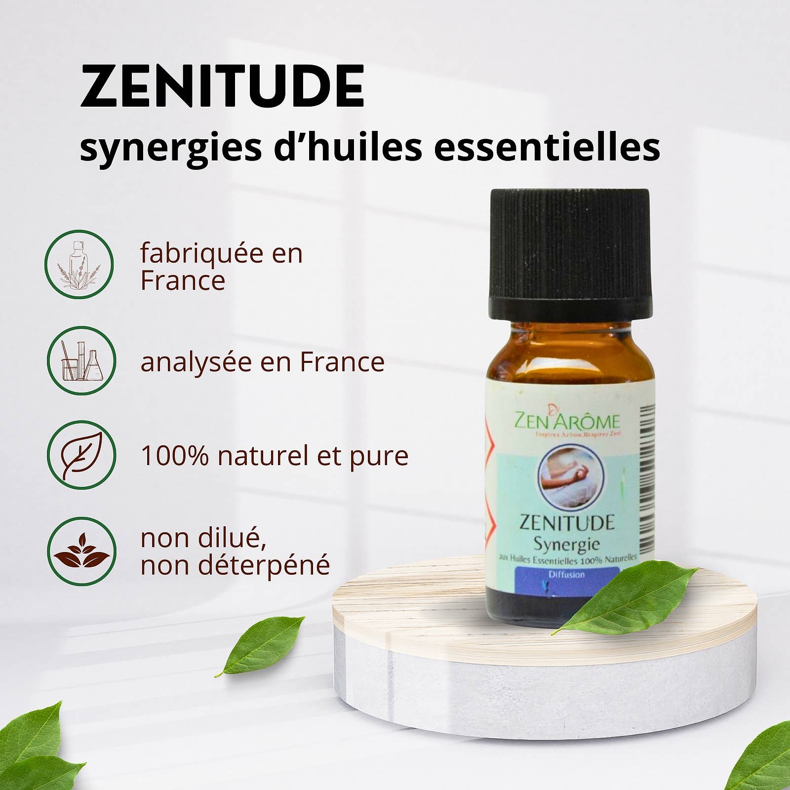 Zen'Arôme - Wholesale Essential Oil - Zenitude Essential Oil Blend for Diffuser - 10 ml1