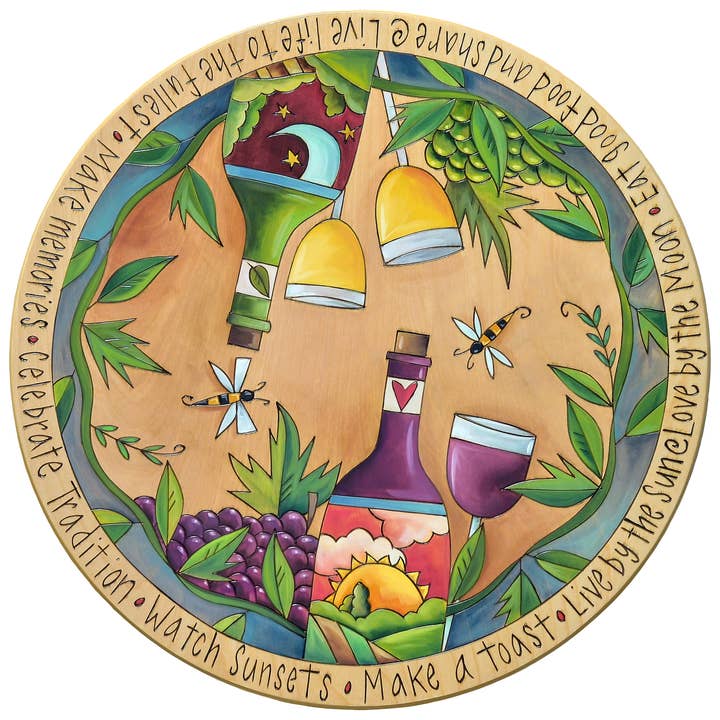 20" Lazy Susan feito à mão por atacado de Sticks