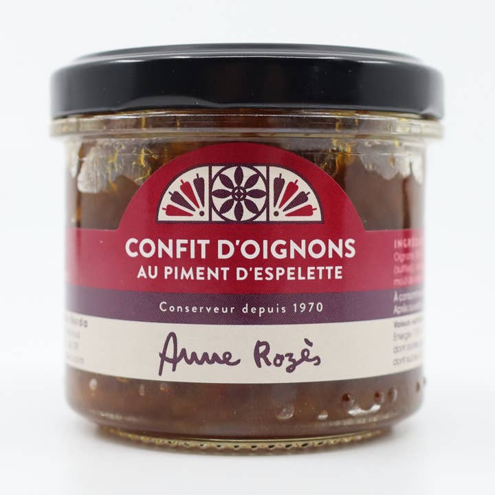 Onion confit with Espelette pepper 110gr for wholesale by Anne Rozès