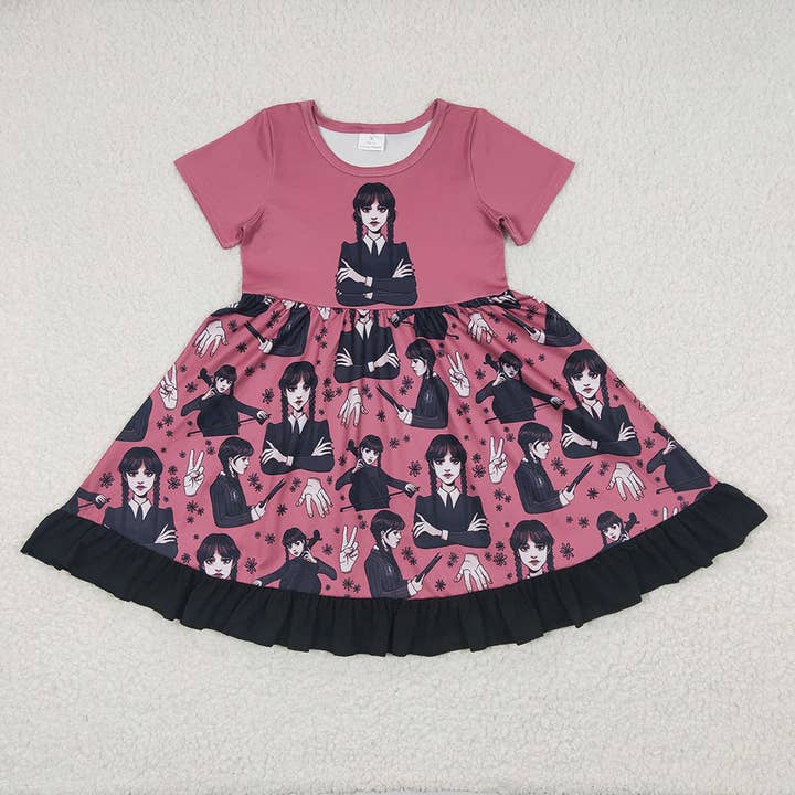Baby Girls Black Knee Length Dresses for wholesale by Aier Wholesale