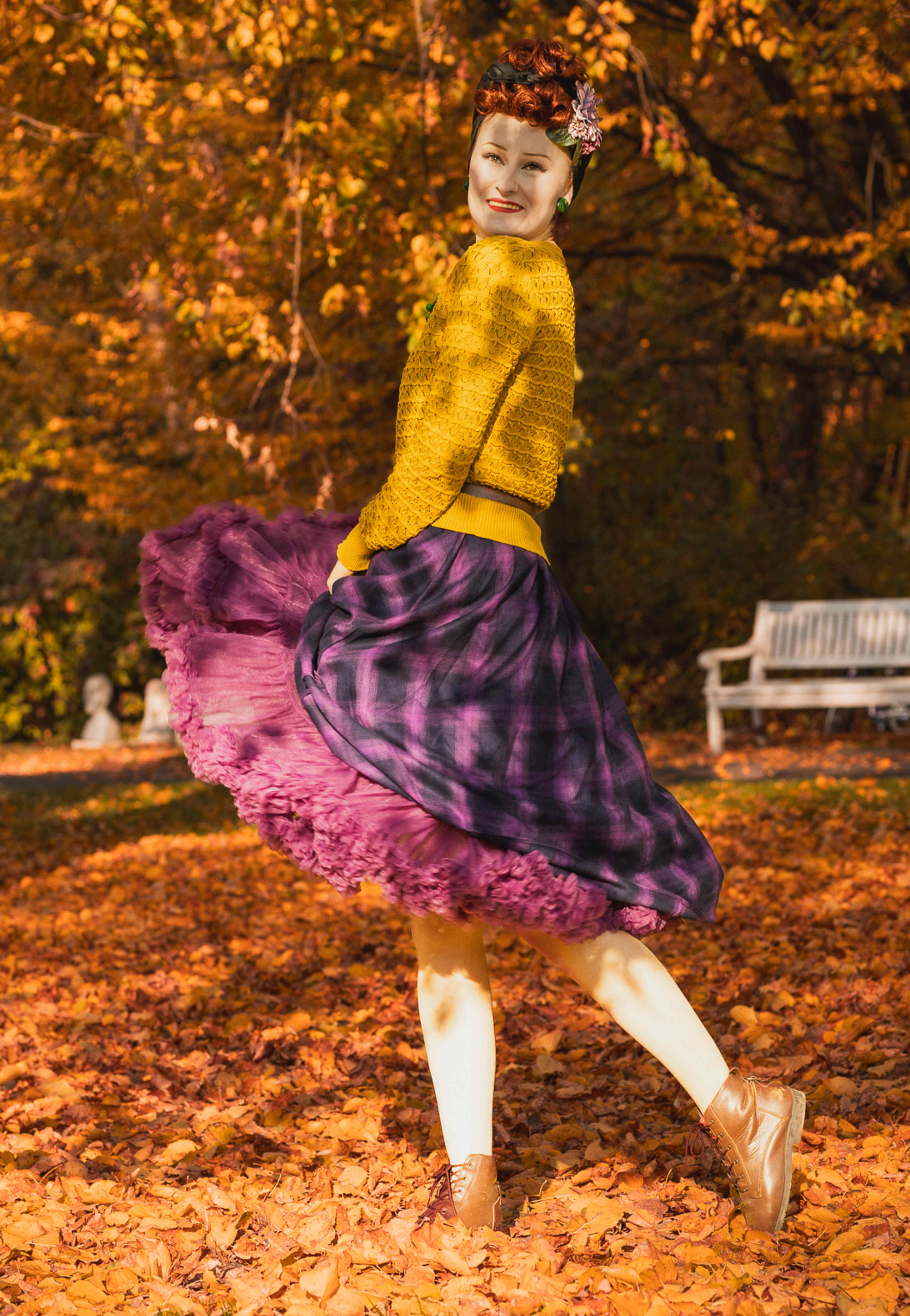 Dolly & Dotty – Saia - Mulher por atacado – Casaco Roxo Macio e Fofo 25,5 Polegadas4