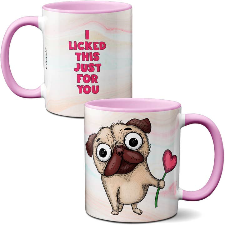 Pug Lick Mug for wholesale by Pithitude