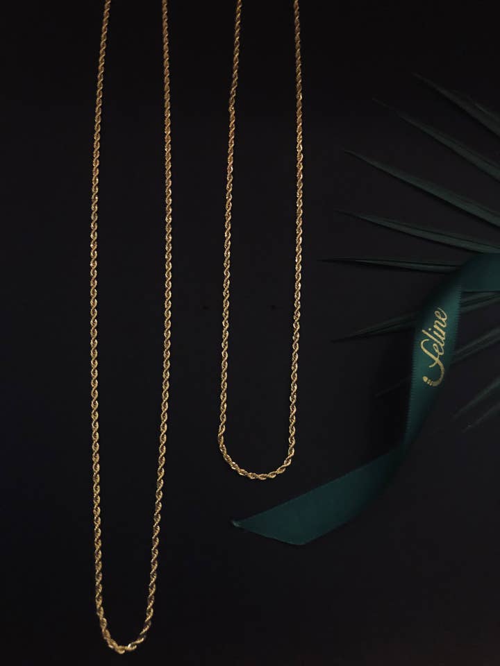 Anlaufgeschützte Seilkette 1,5 mm für den Großhandel von Feline Jewelry Studio Universe