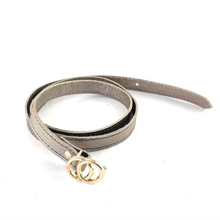 MILANO AMOUR - Vente Ceinture – femme - Ceinture Cross Laminato en cuir véritable7