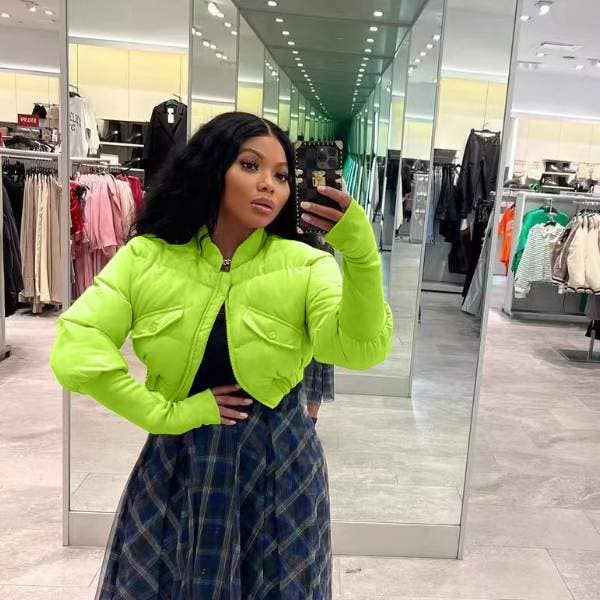 Flarix - Venta al por mayor Chaqueta - Mujer - abrigos casuales de invierno de color puro para mujer21