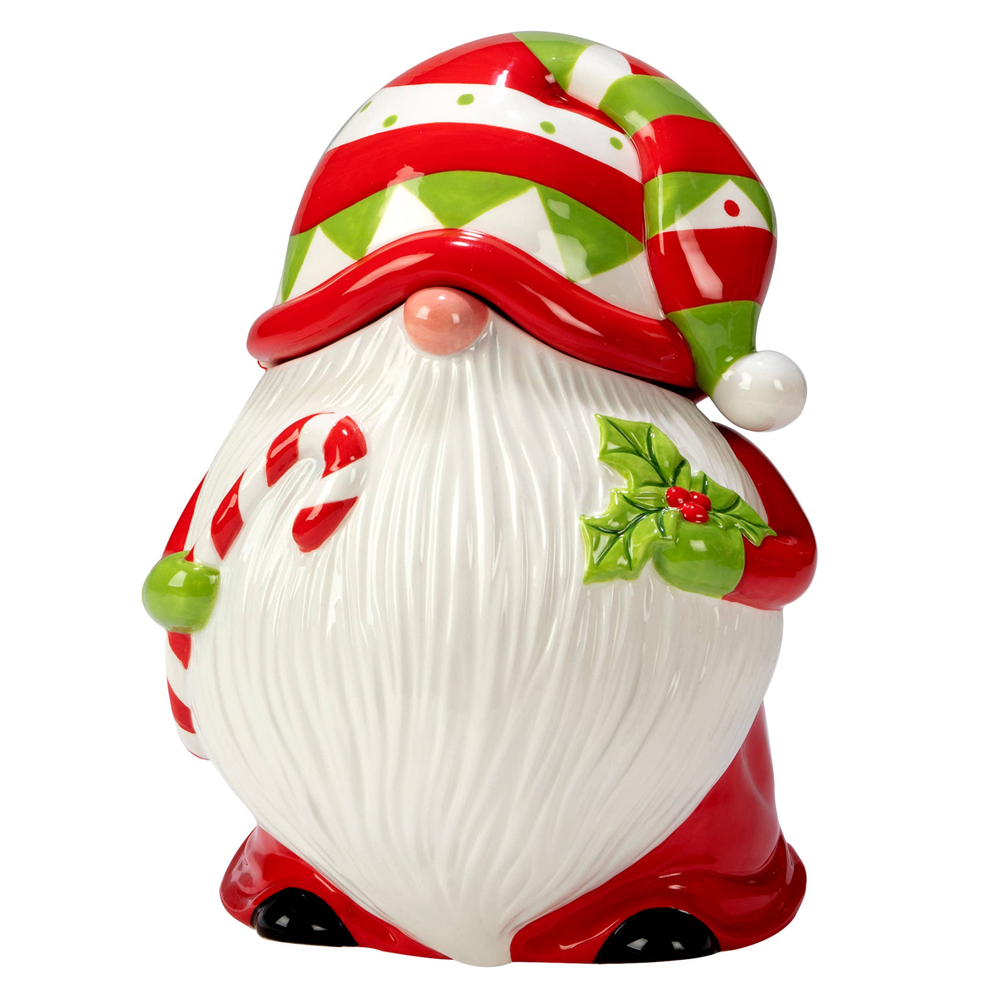 Certified International - Wholesale Cookie Jar - Holiday Magic Christmas Gnomes 3-D Gnome Cookie Jar 9.5"1