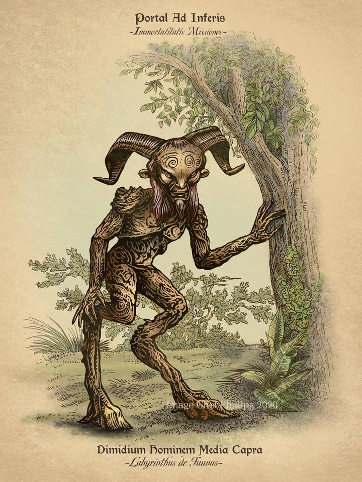 Faun Study 8" x 10" print for wholesale by ChetArt