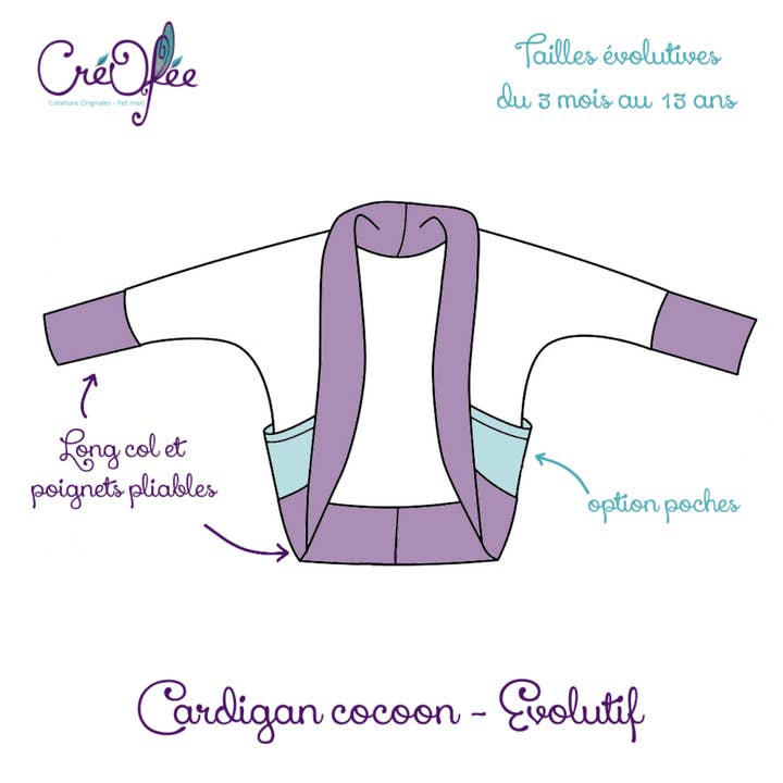 Cocoon Evolutionary Cardigan To Customize - Plain and other Purchase Wholesale crema coco. Free Returns & Net 60 Terms on Faire trending on Faire.