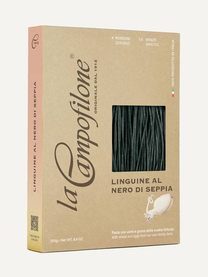Squid Ink Linguine for wholesale by La Campofilone